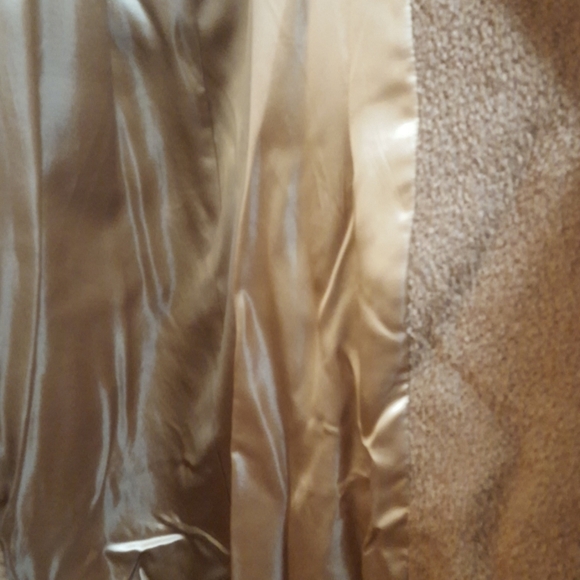 Max Studio Y2K Brown Fur Collar Coat - Picture 4 of 10